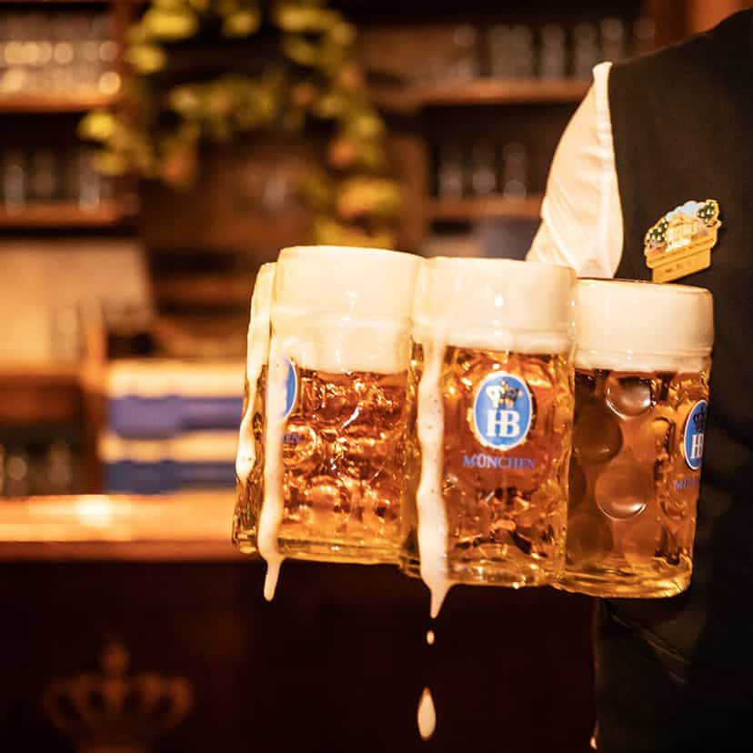 Stammtisch mit Bier