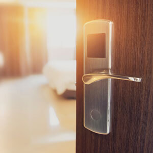 Hotelzimmer vor der Abreise